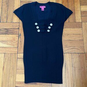 Demanding by Say What Navy Sailor style Sweater Dress